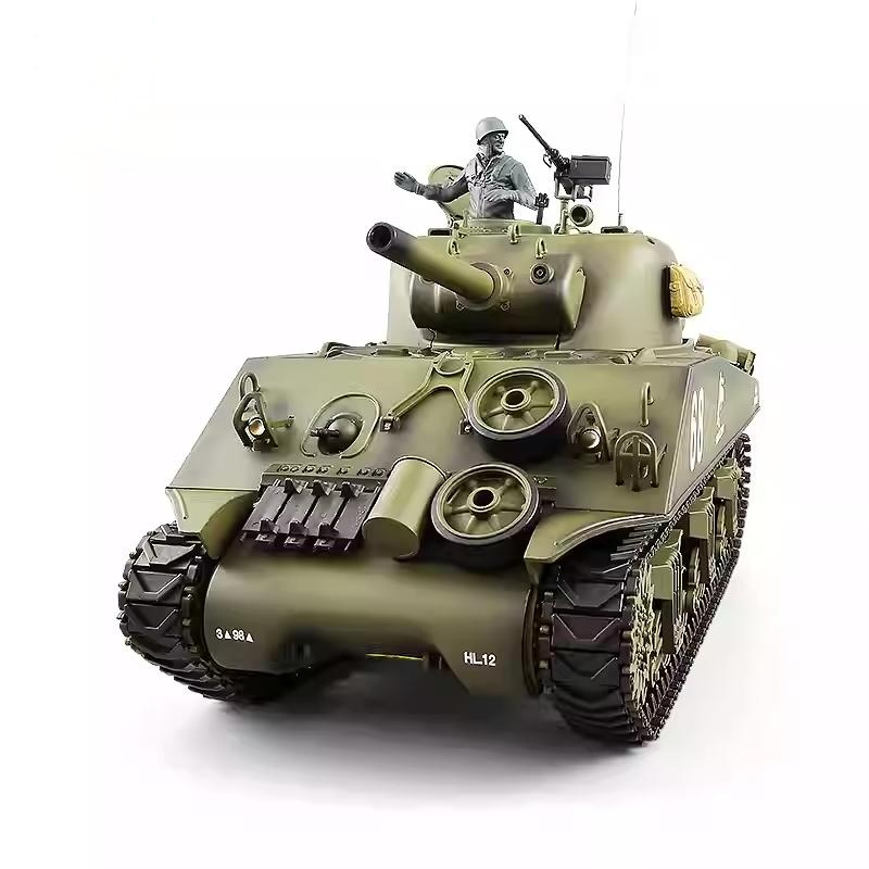 World War II Tank Model M4 Sherman | M26 Pershing | Tiger I | Panther | T-34 RC Tank 1:16 Scale - Image 3